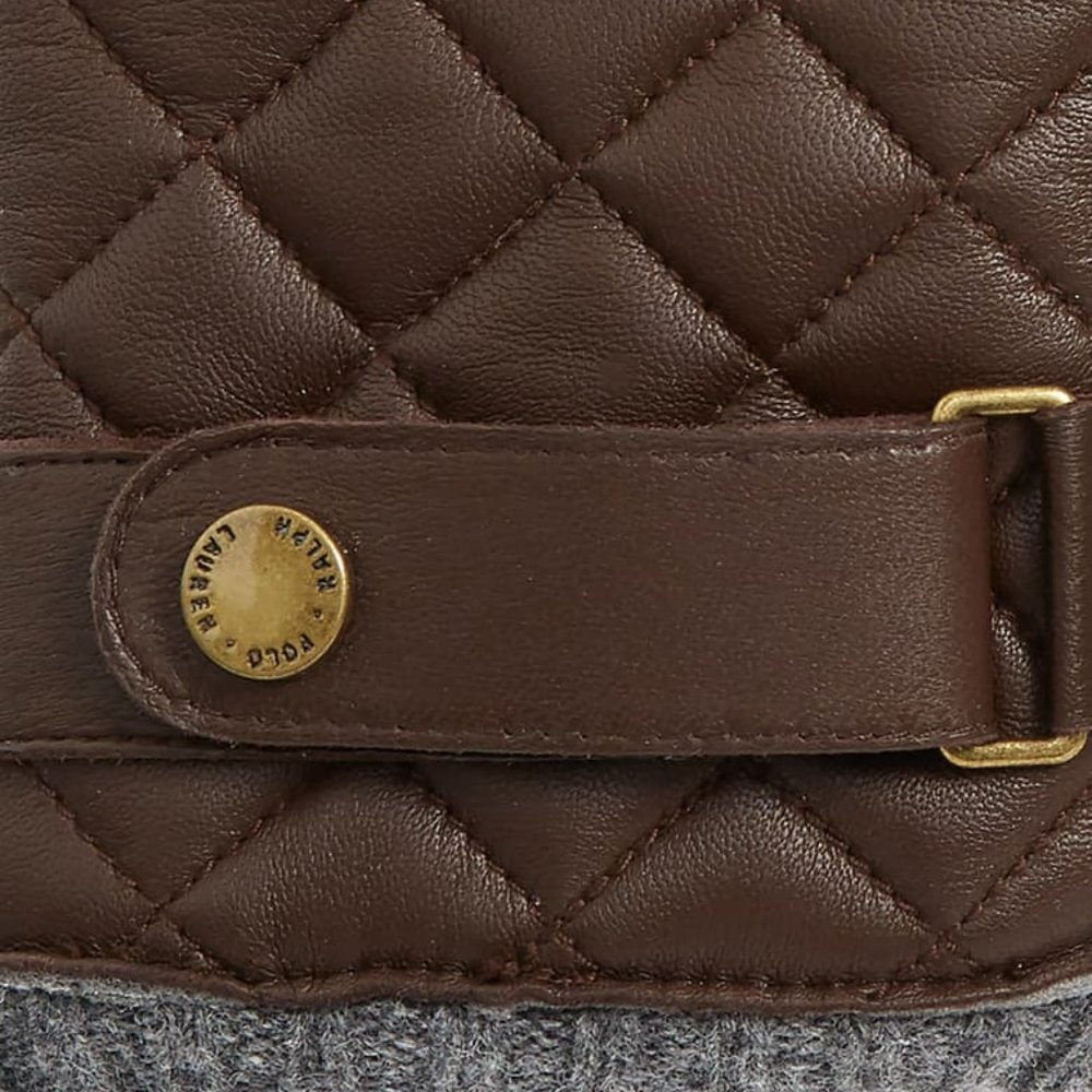 Men's Polo Ralph Lauren Quilted Leather Gloves - Picture 2 of 2
